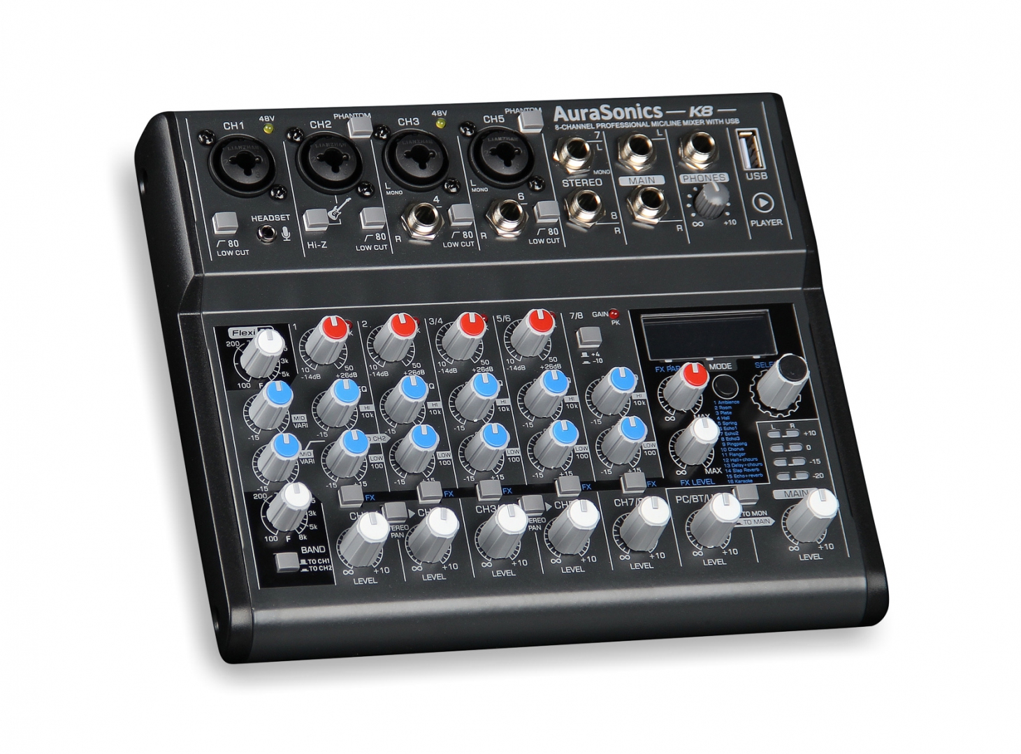 AuraSonics K8 компактный микшерный пульт в Мегионе