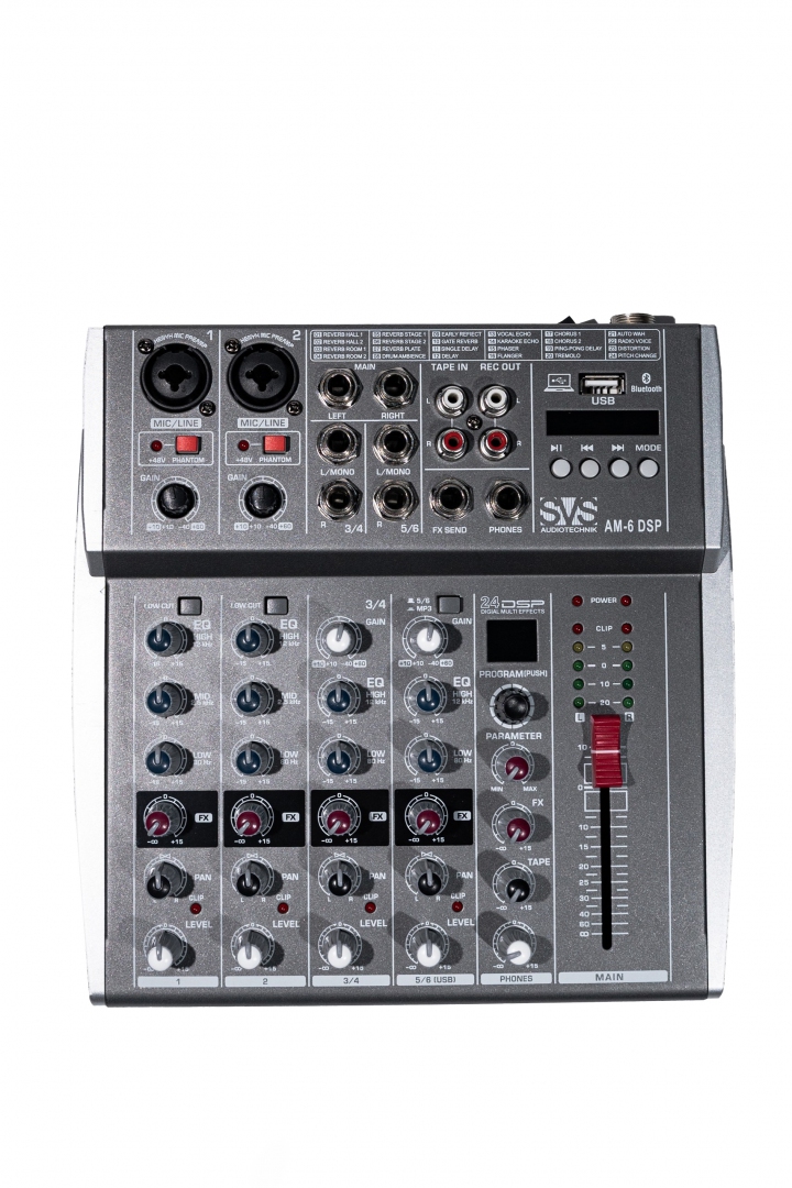 SVS Audiotechnik mixers AM-6 DSP Микшерный пульт аналоговый, 6-канальный SVS Audiotechnik mixers в Мегионе